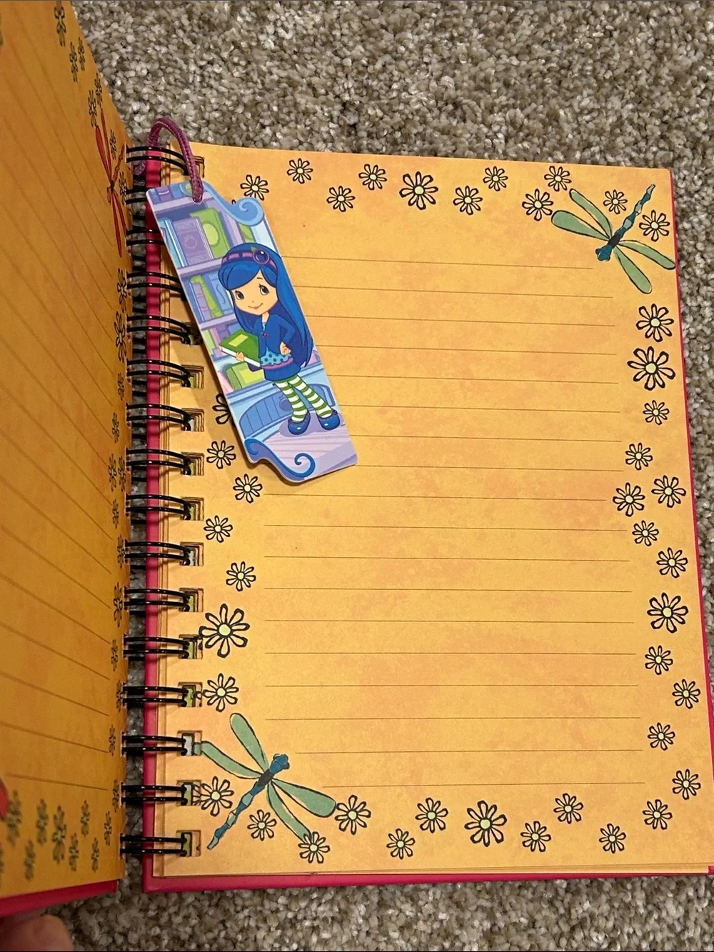 Vintage Children’s Dragonfly journal, sturdy spiral bound pages